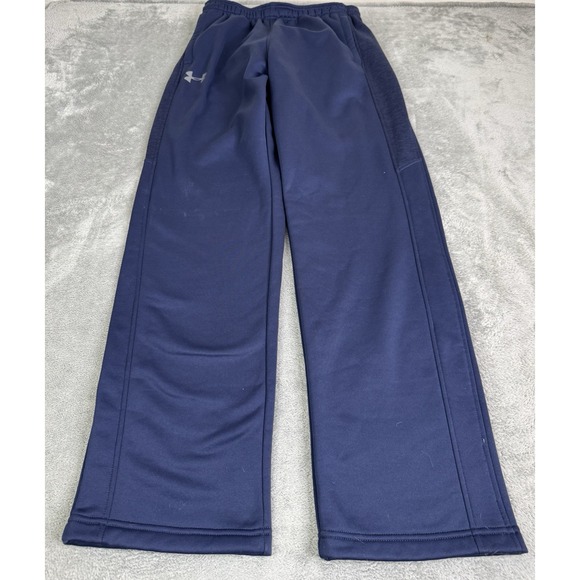 Under Armour Loose Cold Gear Sweatpants Men's Size Medium Blue Baggy - Picture 1 of 12